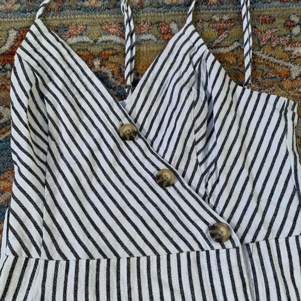 Abercrombie & Fitch summer dress: striped asymmetrical button down
